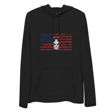 Load image into Gallery viewer, Lightweight Skull Flag Hoodie
