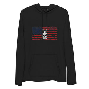 Lightweight Skull Flag Hoodie